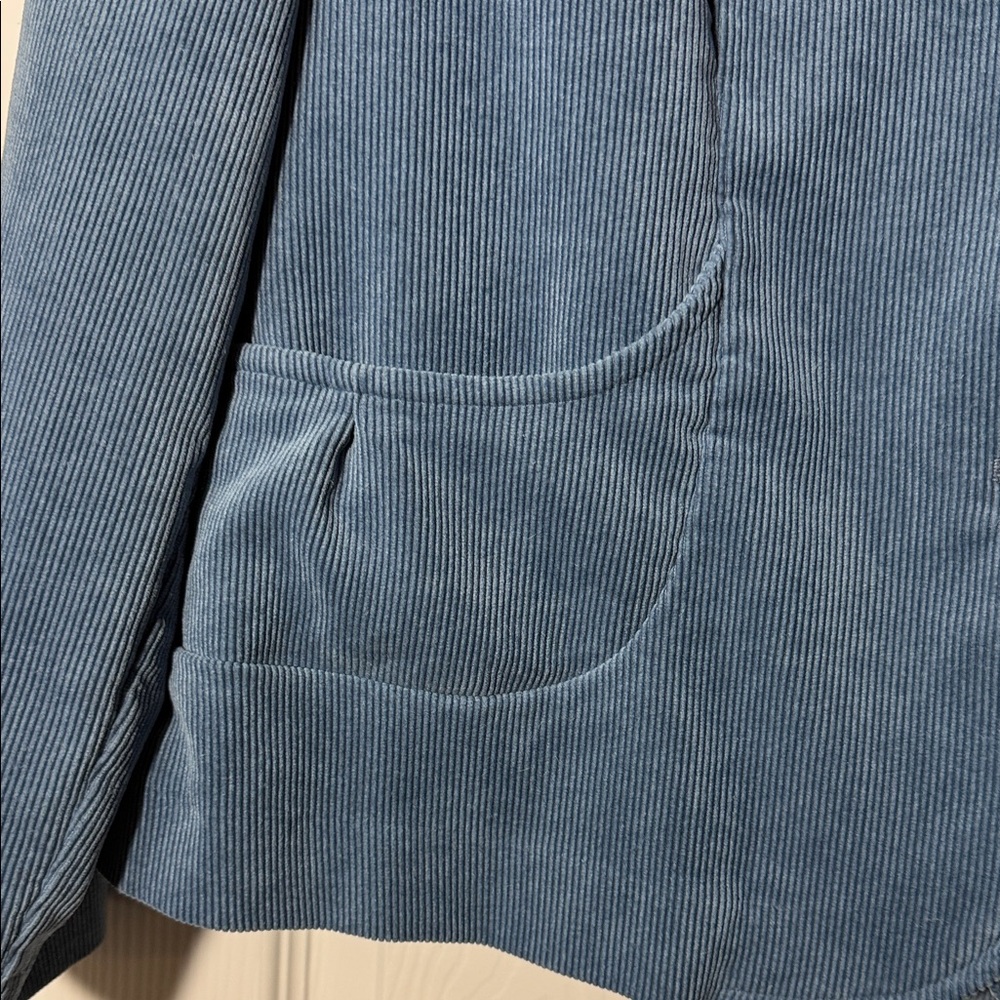 Coldwater Creek Blue Corduroy Blazer Jacket - Picture 5 of 8